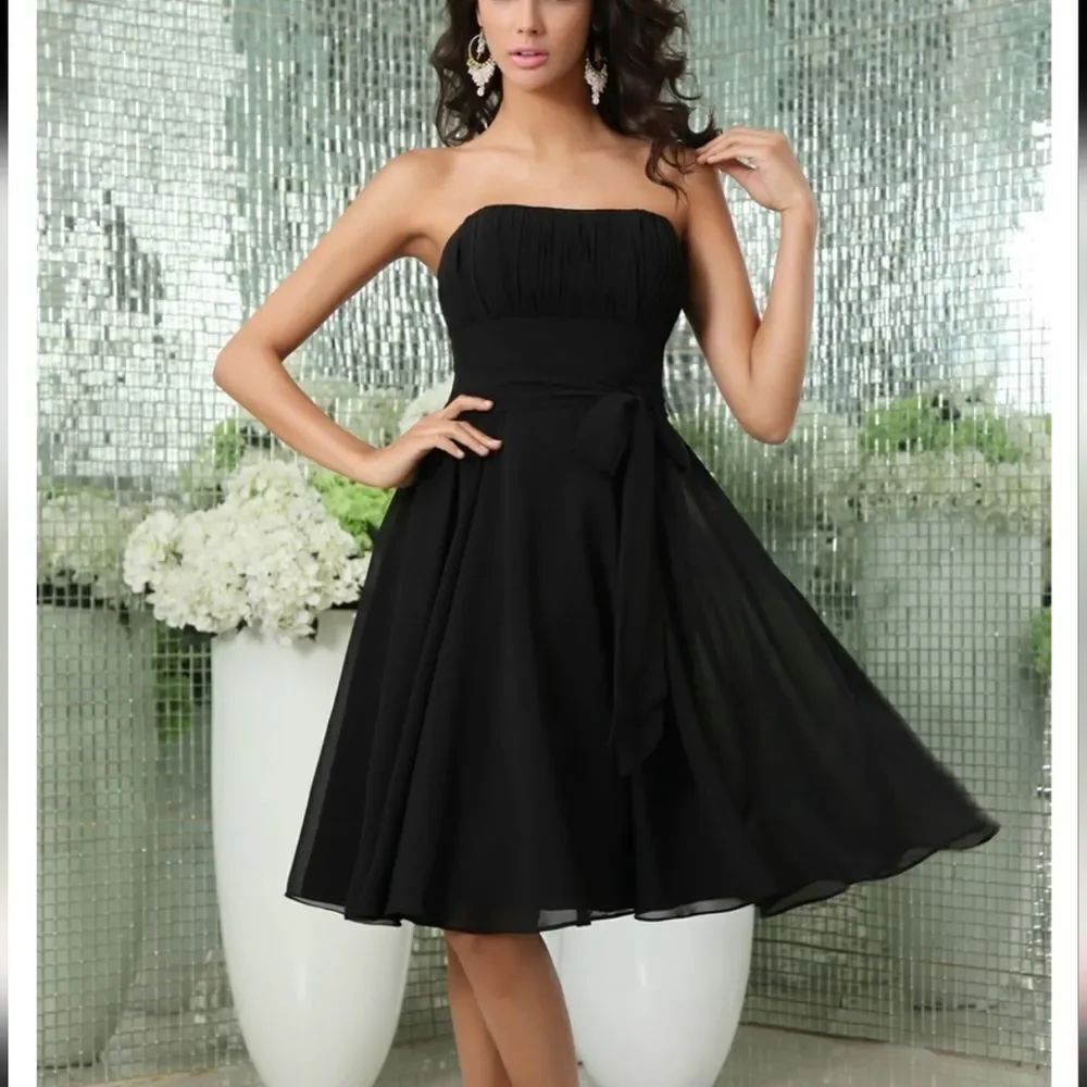 BRAND NEW B2 CHIFFON STRAPLESS BACK ZIPPER  WOMEN"S DRESS